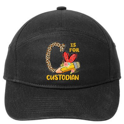 C Is For Custodian Appreciation 7-Panel Snapback Hat