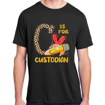 C Is For Custodian Appreciation Adult ChromaSoft Performance T-Shirt