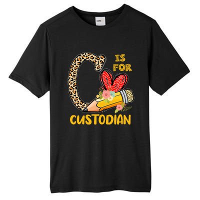 C Is For Custodian Appreciation Tall Fusion ChromaSoft Performance T-Shirt