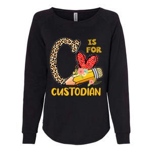 C Is For Custodian Appreciation Womens California Wash Sweatshirt