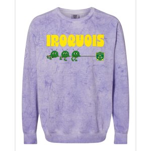 CEL Iroquois Fuzzy Tug Of War Premium Colorblast Crewneck Sweatshirt