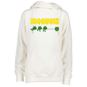 CEL Iroquois Fuzzy Tug Of War Premium Womens Funnel Neck Pullover Hood