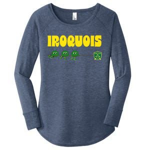 CEL Iroquois Fuzzy Tug Of War Premium Women's Perfect Tri Tunic Long Sleeve Shirt