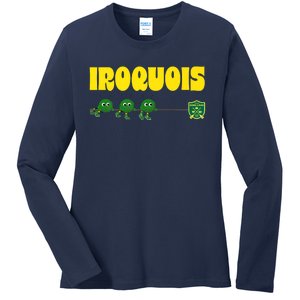 CEL Iroquois Fuzzy Tug Of War Premium Ladies Long Sleeve Shirt