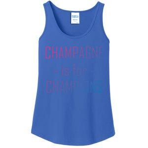 Champagne Is For Champions Funny Graphic Gift Ladies Essential Tank