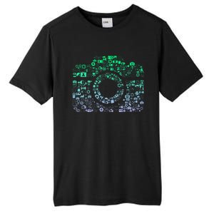 Camera Iconography For Photographer Photography Tall Fusion ChromaSoft Performance T-Shirt