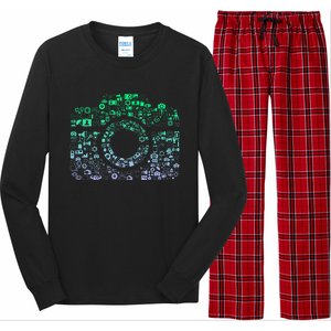 Camera Iconography For Photographer Photography Long Sleeve Pajama Set