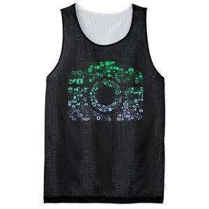 Camera Iconography For Photographer Photography Mesh Reversible Basketball Jersey Tank