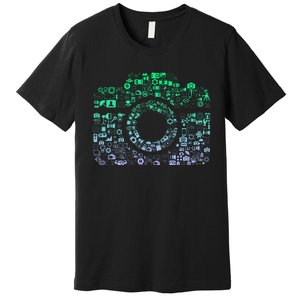 Camera Iconography For Photographer Photography Premium T-Shirt