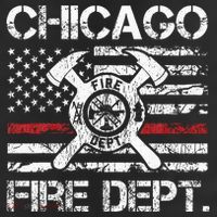 Chicago Illinois Fire Department Thin Red Line Fireman 7 Panel Mesh Trucker Snapback Hat