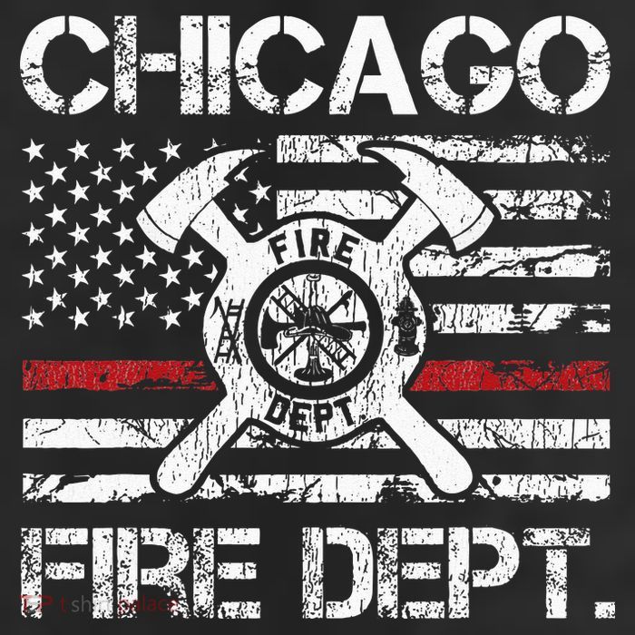 Chicago Illinois Fire Department Thin Red Line Fireman 11oz C Handle Ceramic Mug