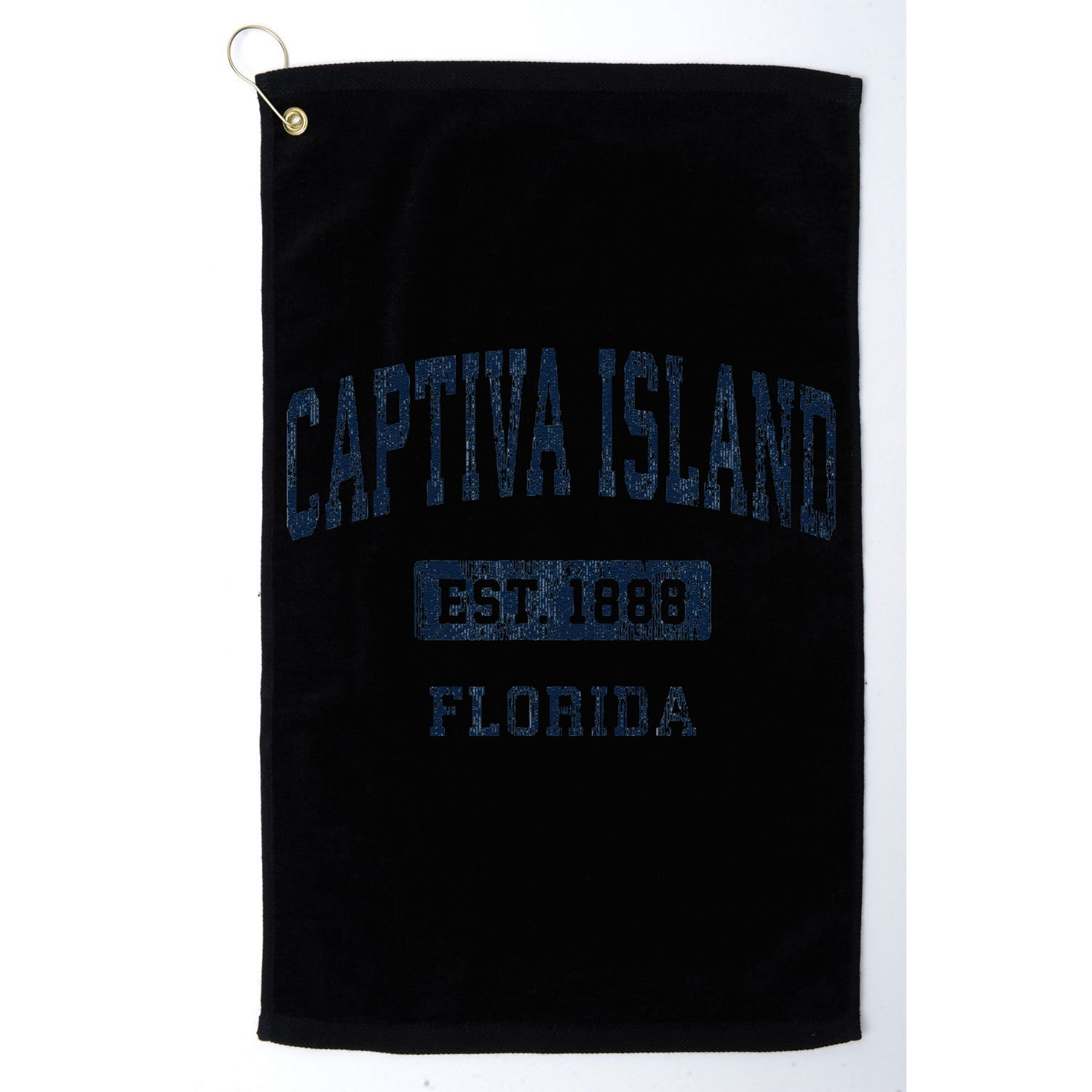 Captiva Island Florida Fl Vintage Established De Golf Towel