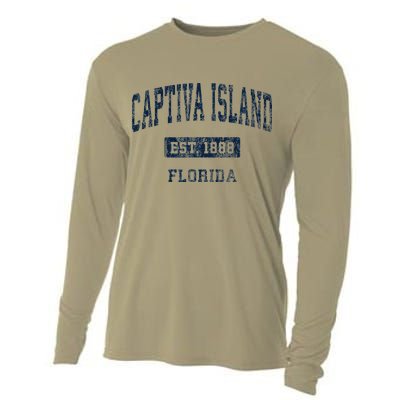 Captiva Island Florida Fl Vintage Established De Cooling Performance Long Sleeve Crew