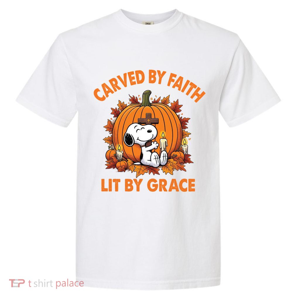 Carving In Faith Lighting With Grace Garment-Dyed Heavyweight T-Shirt