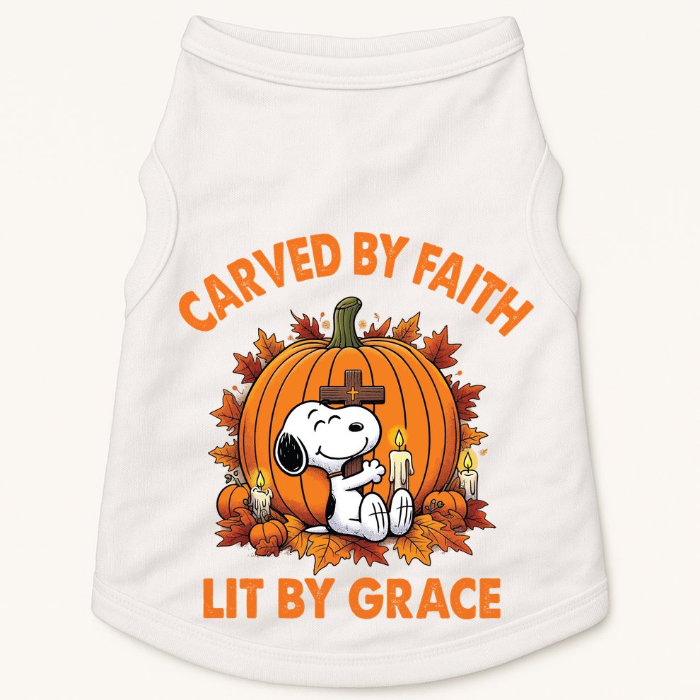 Carving In Faith Lighting With Grace Doggie Tank