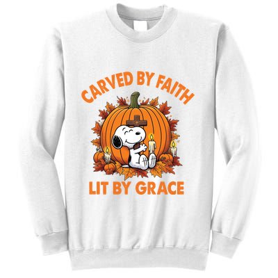 Carving In Faith Lighting With Grace Sweatshirt