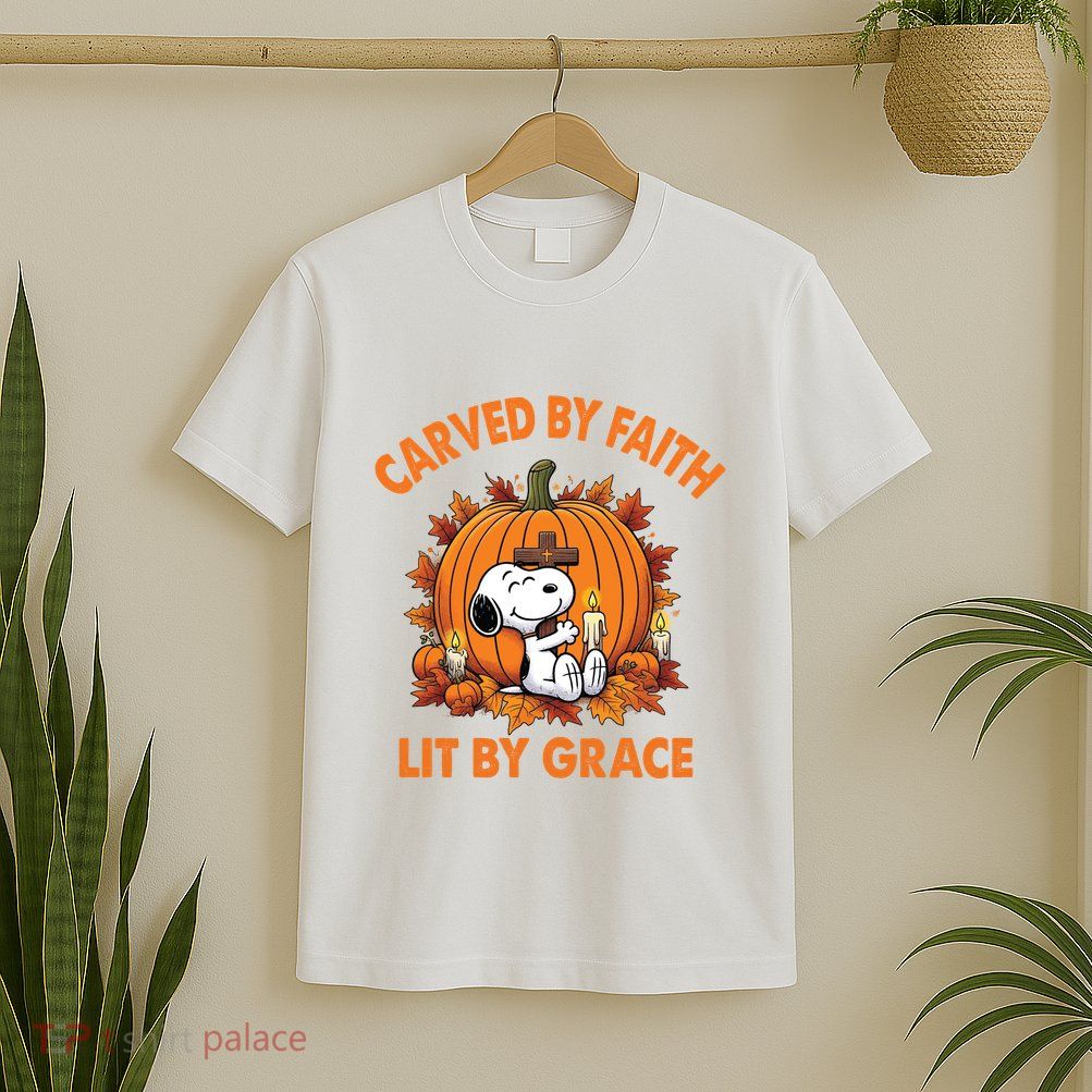 Carving In Faith Lighting With Grace T-Shirt