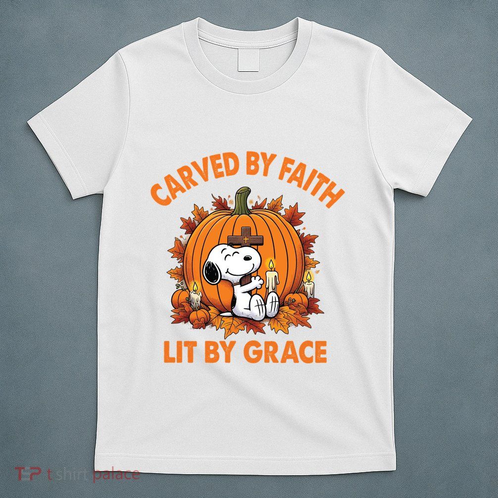 Carving In Faith Lighting With Grace T-Shirt
