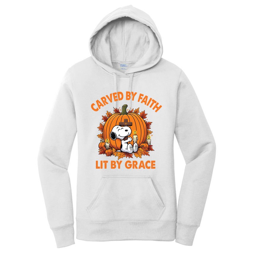 Carving In Faith Lighting With Grace Women's Pullover Hoodie
