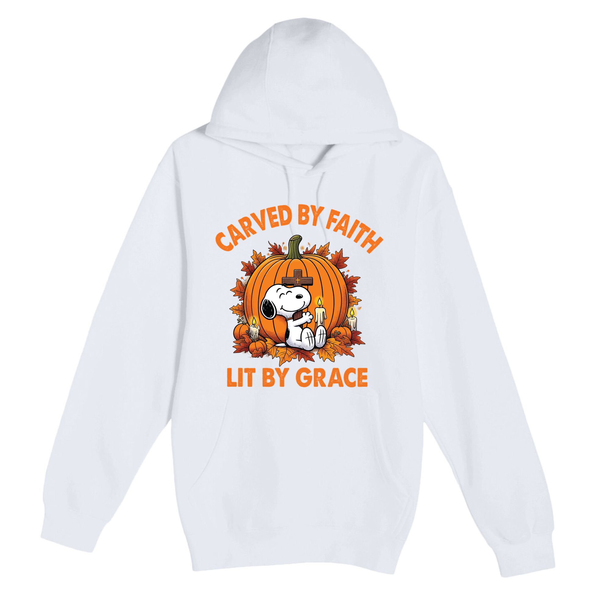 Carving In Faith Lighting With Grace Premium Pullover Hoodie