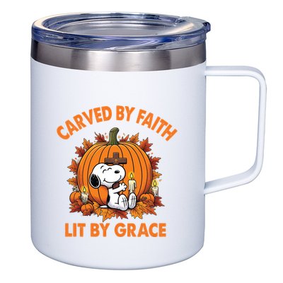 Carving In Faith Lighting With Grace 12oz Stainless Steel Coffee Mug