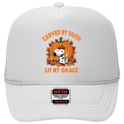 Carving In Faith Lighting With Grace Trucker Hat