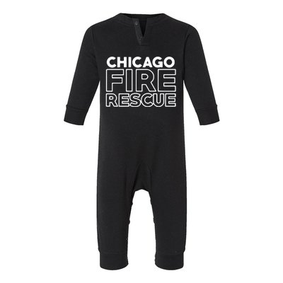 Chicago Illinois Fire Rescue Department Firefighters Firemen Infant Fleece One Piece