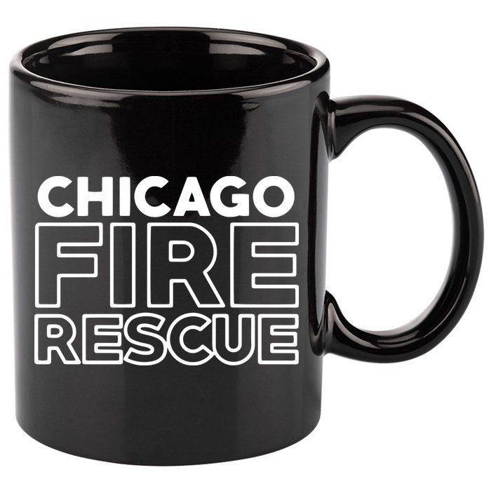 Chicago Illinois Fire Rescue Department Firefighters Firemen 11oz C Handle Ceramic Mug
