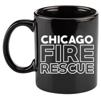 Chicago Illinois Fire Rescue Department Firefighters Firemen 11oz C Handle Ceramic Mug