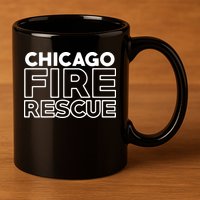Chicago Illinois Fire Rescue Department Firefighters Firemen 11oz C Handle Ceramic Mug