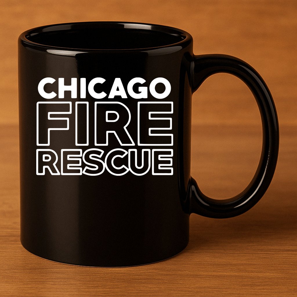 Chicago Illinois Fire Rescue Department Firefighters Firemen 11oz C Handle Ceramic Mug