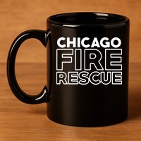 Chicago Illinois Fire Rescue Department Firefighters Firemen 11oz C Handle Ceramic Mug