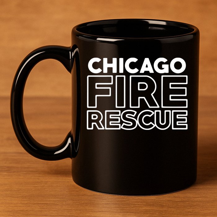 Chicago Illinois Fire Rescue Department Firefighters Firemen 11oz C Handle Ceramic Mug