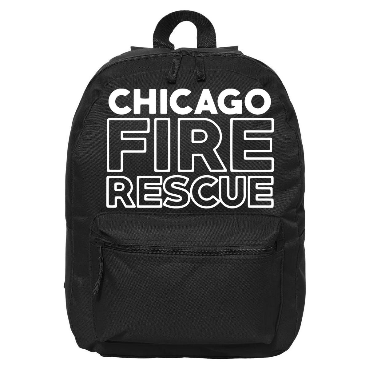 Chicago Illinois Fire Rescue Department Firefighters Firemen 16 in Basic Backpack