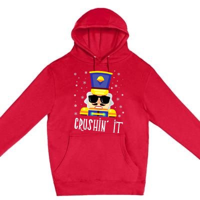 Crushin It Flossing Nutcracker Christmas Dance Premium Pullover Hoodie