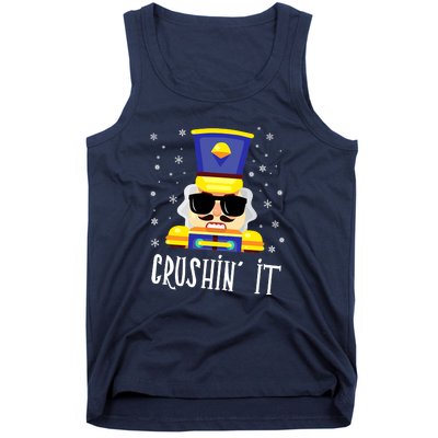 Crushin It Flossing Nutcracker Christmas Dance Tank Top