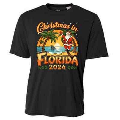 Christmas In Florida 2024 Family Vacation Cooling Performance Crew T-Shirt