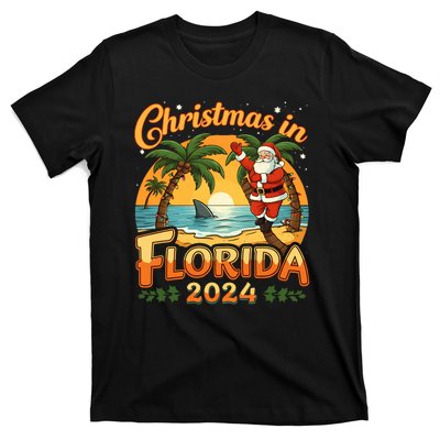 Christmas In Florida 2024 Family Vacation T-Shirt