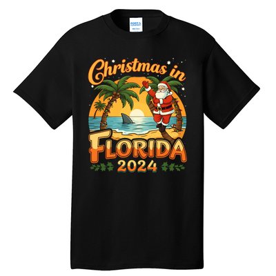 Christmas In Florida 2024 Family Vacation Tall T-Shirt