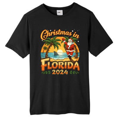 Christmas In Florida 2024 Family Vacation Tall Fusion ChromaSoft Performance T-Shirt