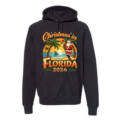 Christmas In Florida 2024 Family Vacation Premium Hoodie