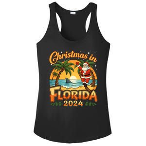 Christmas In Florida 2024 Family Vacation Ladies PosiCharge Competitor Racerback Tank