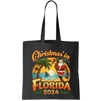 Christmas In Florida 2024 Family Vacation Tote Bag