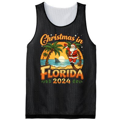 Christmas In Florida 2024 Family Vacation Mesh Reversible Basketball Jersey Tank