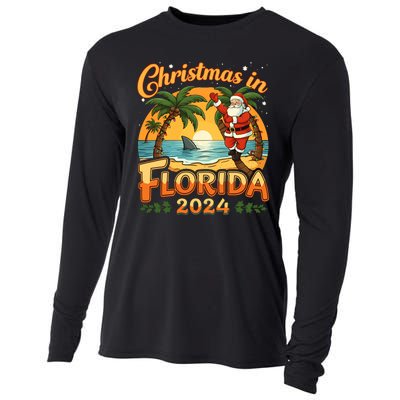 Christmas In Florida 2024 Family Vacation Cooling Performance Long Sleeve Crew