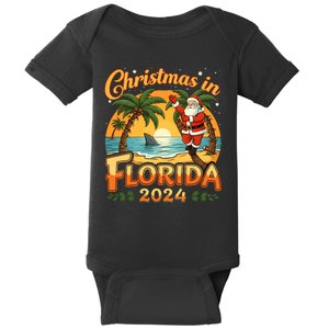 Christmas In Florida 2024 Family Vacation Baby Bodysuit