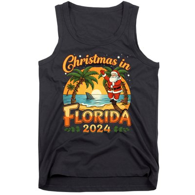 Christmas In Florida 2024 Family Vacation Tank Top