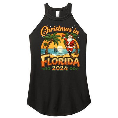 Christmas In Florida 2024 Family Vacation Women’s Perfect Tri Rocker Tank