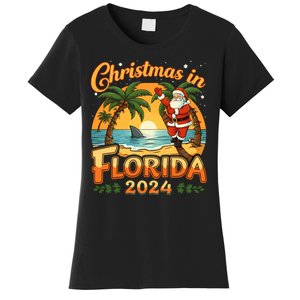 Christmas In Florida 2024 Family Vacation Women's T-Shirt