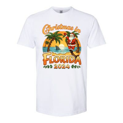 Christmas In Florida 2024 Family Vacation Softstyle® CVC T-Shirt